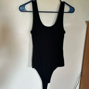 Black tank top body suit